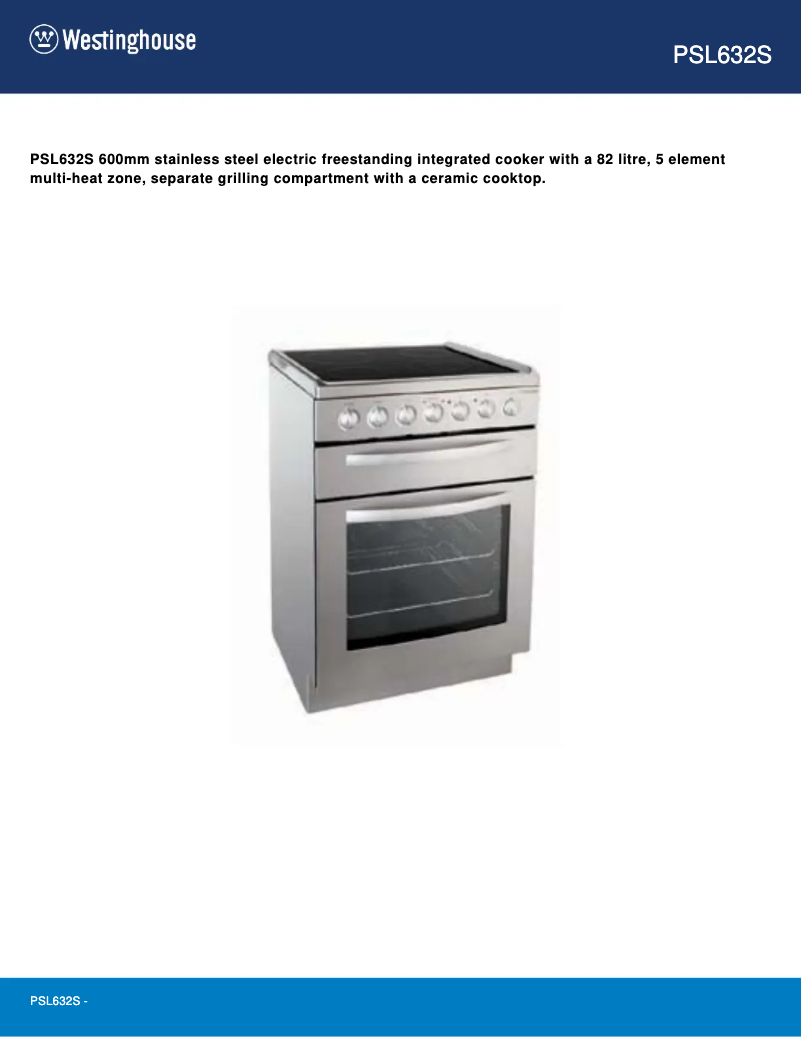 Image de la première page du manuel de l'appareil PSL632S