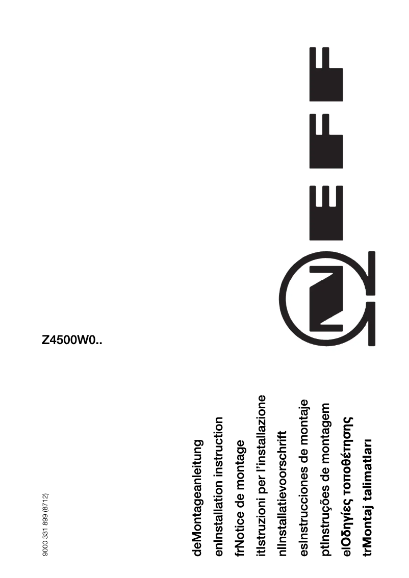 Page n°1 - Guide d'installation Siemens FI18NP30