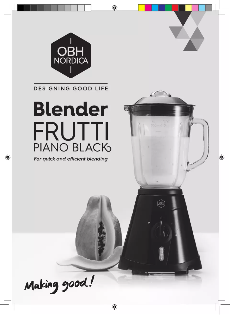Page 1 de la notice Manuel utilisateur OBH Nordica Frutti 6658