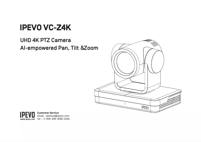Image de la première page du manuel de l'appareil VC-Z4K