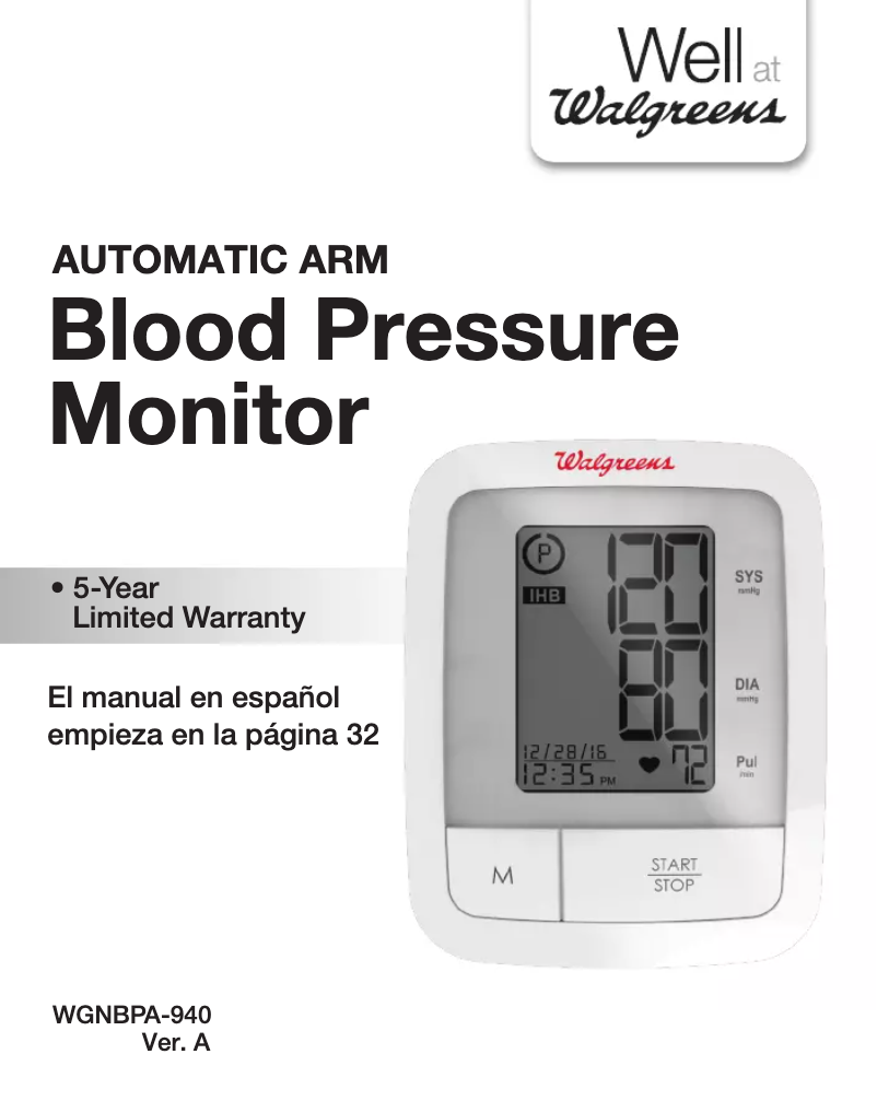 Image de la première page du manuel de l'appareil WGNBPA-940A