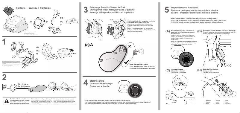 Page 1 de la notice Guide de démarrage rapide Polaris PCX 868