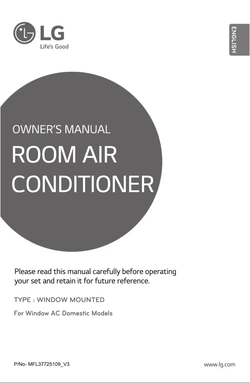 Page 1 of the manual User Manual LG LWA3BP3A1