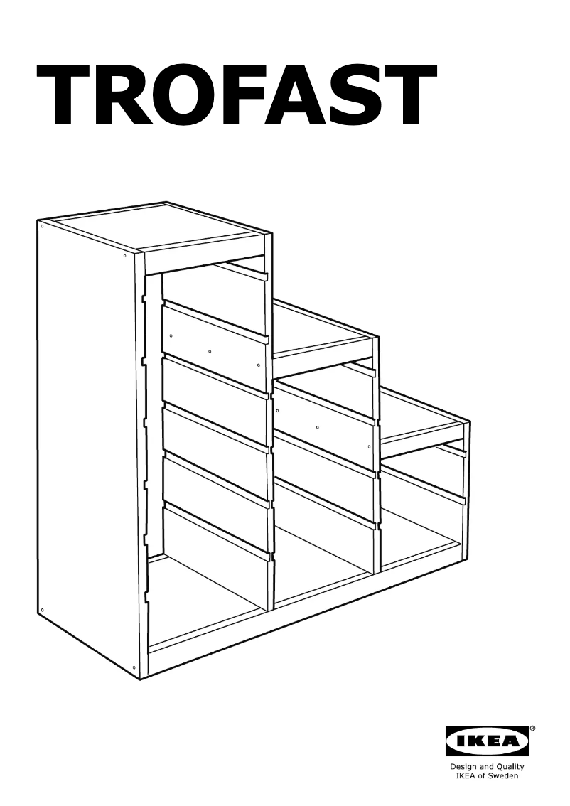 Página 1 del manual Manual de usuario Ikea TROFAST 503.688.35