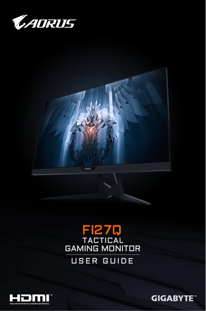 Page n°1 - Manuel utilisateur Gigabyte Aorus FI27Q-EK