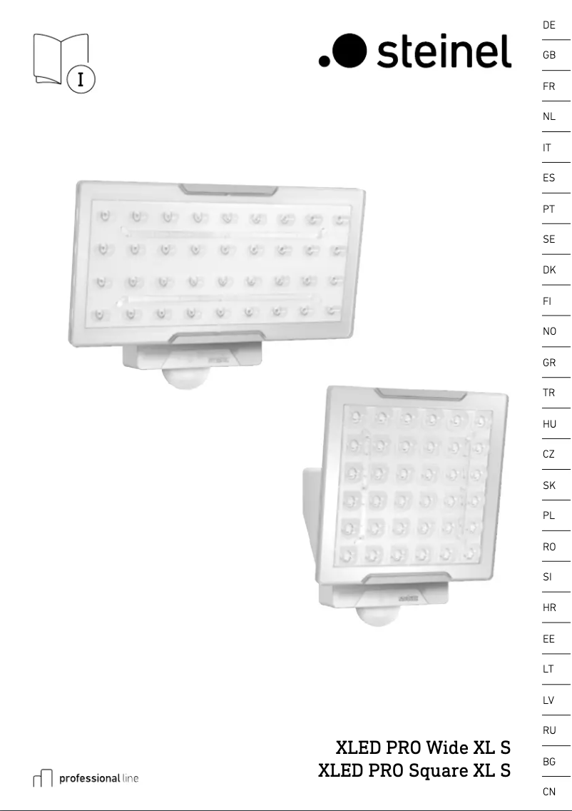 Page 1 de la notice Manuel utilisateur Steinel XLED PRO Wide XL S