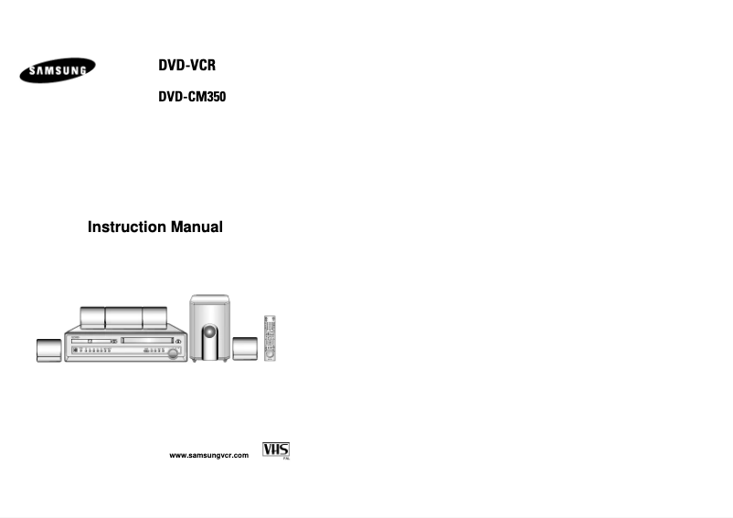 Page n°1 - Manuel utilisateur Samsung DVD-CM350