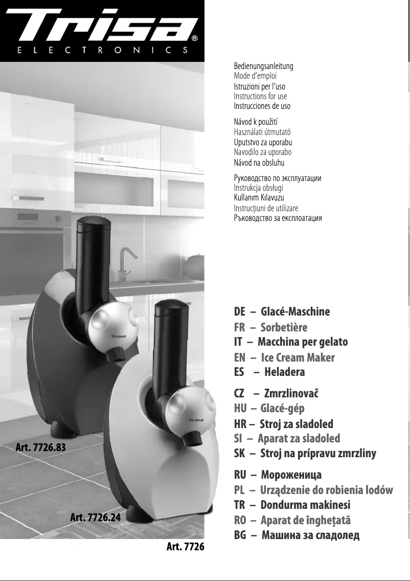 Page 1 of the manual User Manual Trisa 7726.2410