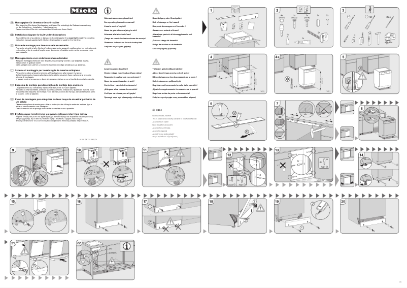 Page n°1 - Manuel utilisateur Miele G 1230 SCU