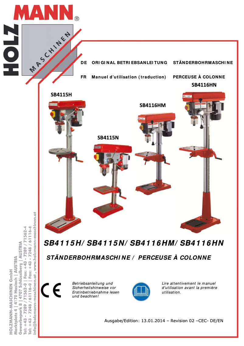 Página 1 del manual Manual de usuario Holzmann SB 4115N