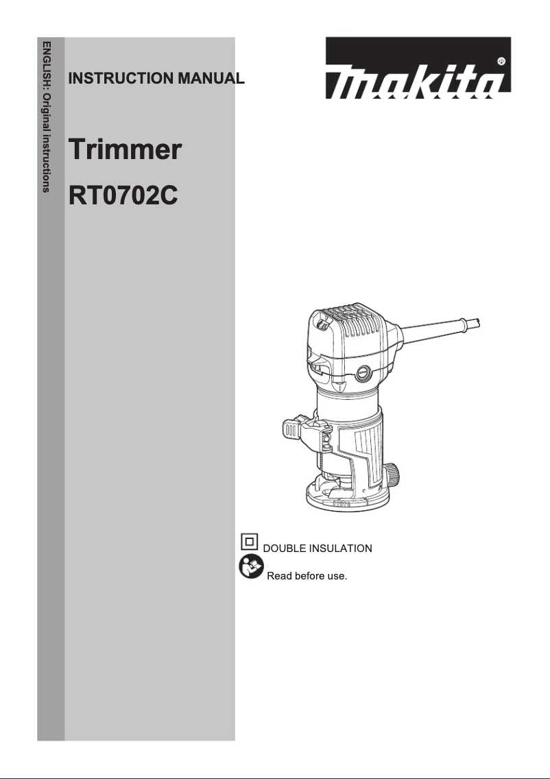 Page 1 de la notice Manuel utilisateur Makita RT0702CX2