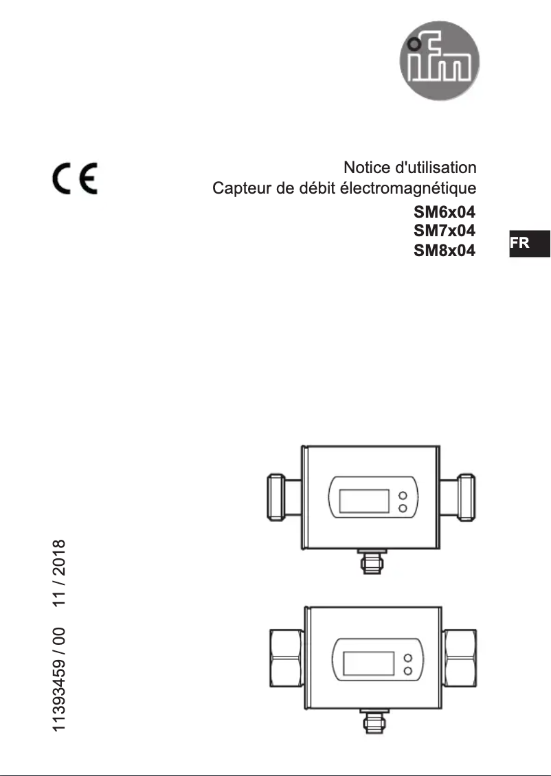 Page 1 de la notice Manuel utilisateur IFM SM6004