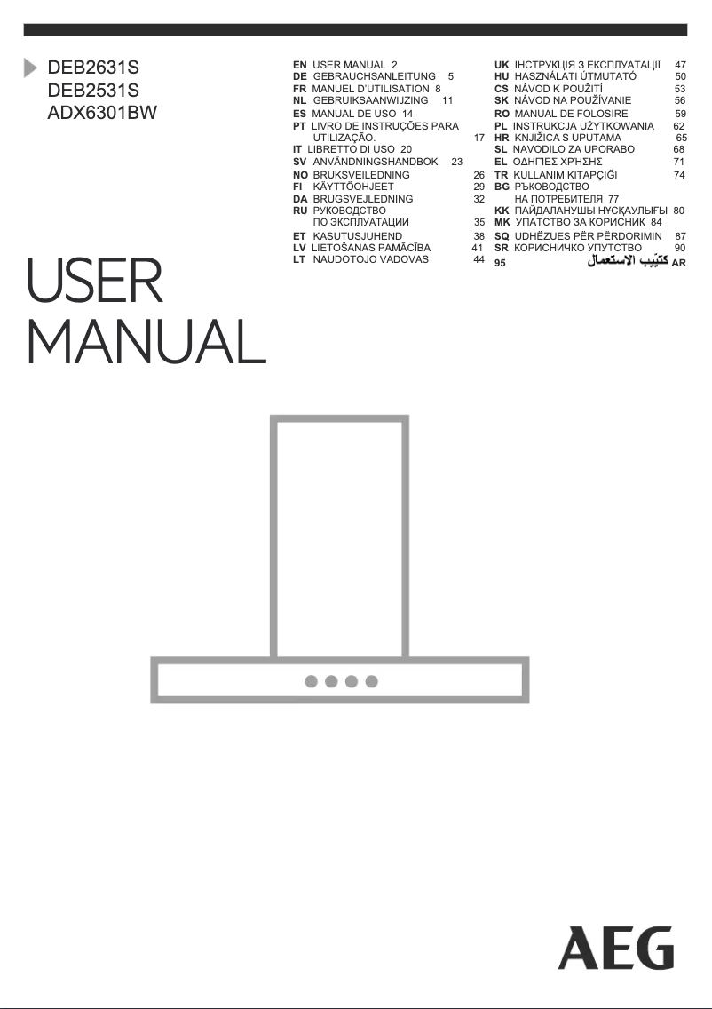 Image de la première page du manuel de l'appareil ADX6301BW