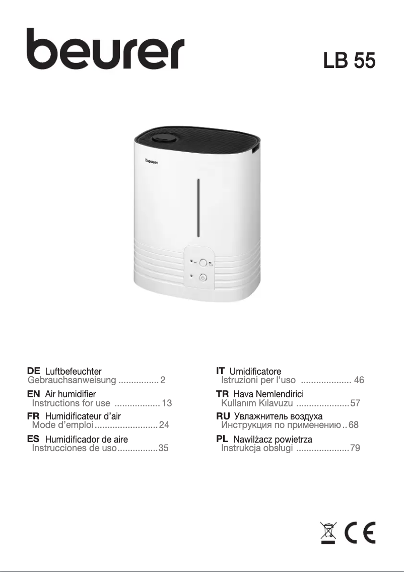 Image de la première page du manuel de l'appareil LB 55
