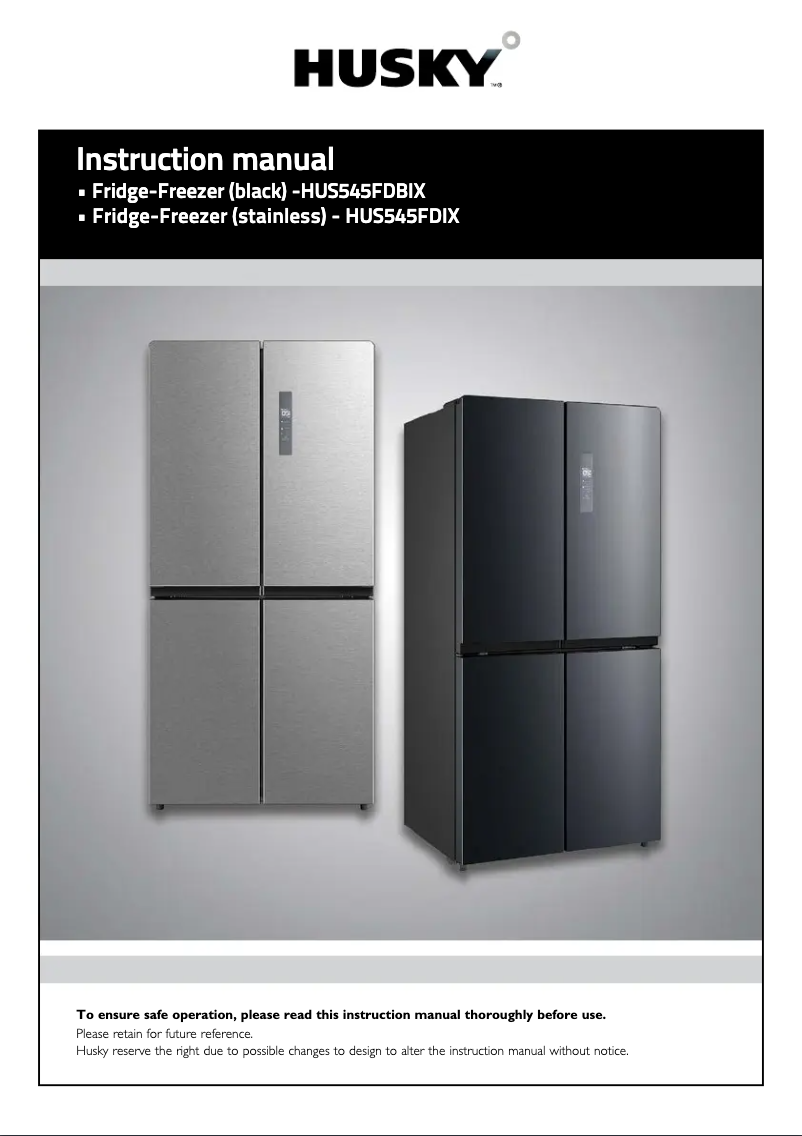 Página 1 del manual Manual de usuario Husky HUS-545FDBIX