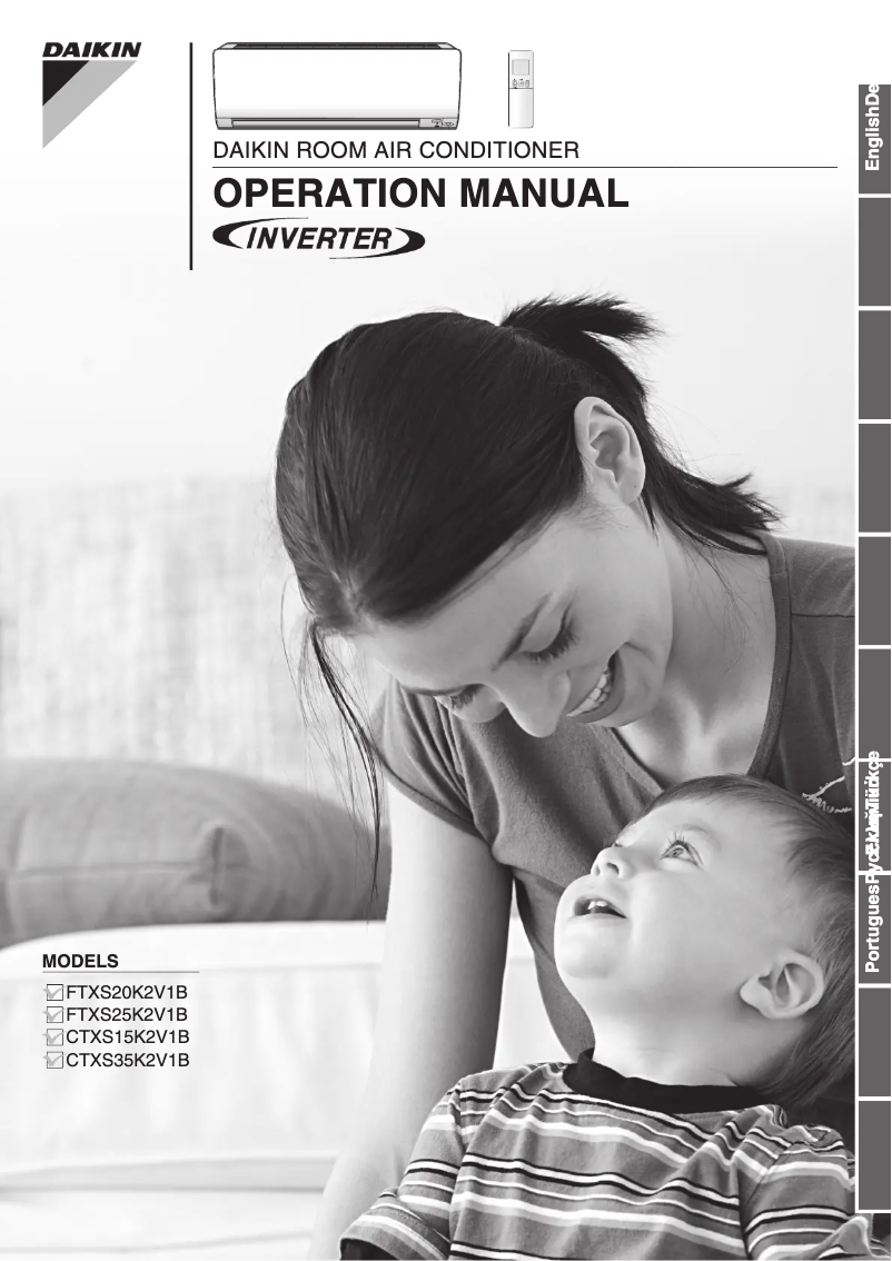 Page 1 de la notice Manuel utilisateur Daikin FTXS20K