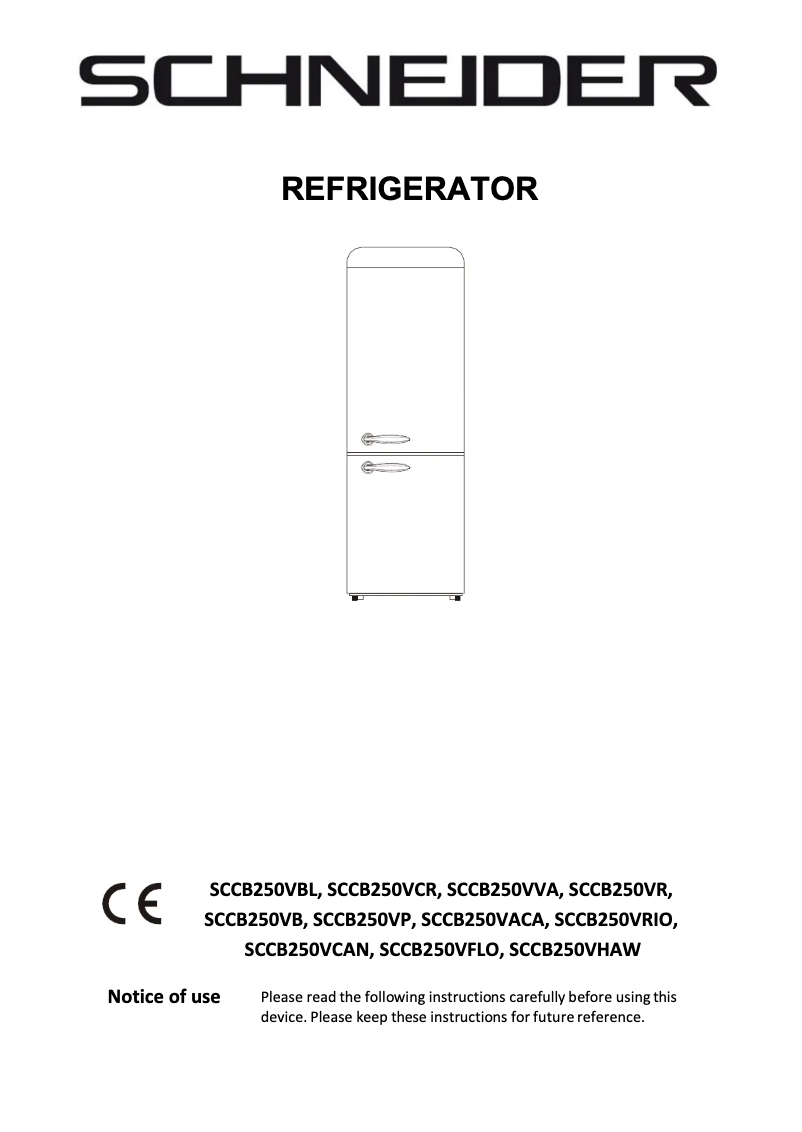 Page 1 de la notice Manuel utilisateur Schneider SCCB250VBL