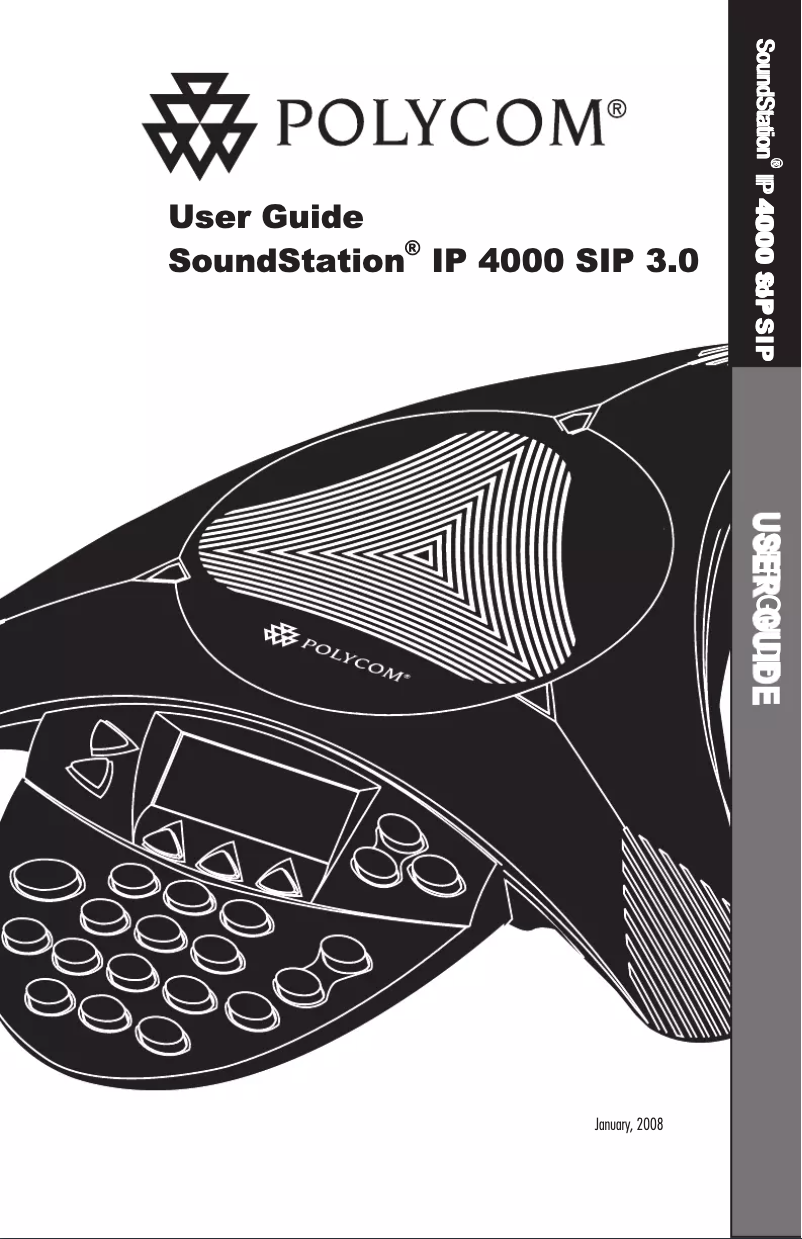 Image de la première page du manuel de l'appareil SoundStation IP 4000