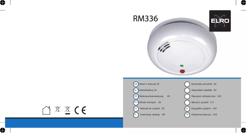 Página 1 del manual Manual de usuario Smartwares RM336