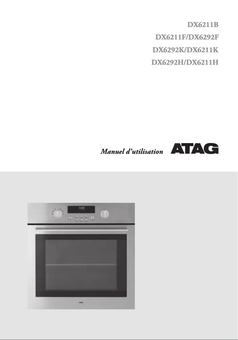 Page n°1 - Manuel utilisateur Atag DX6292HUU