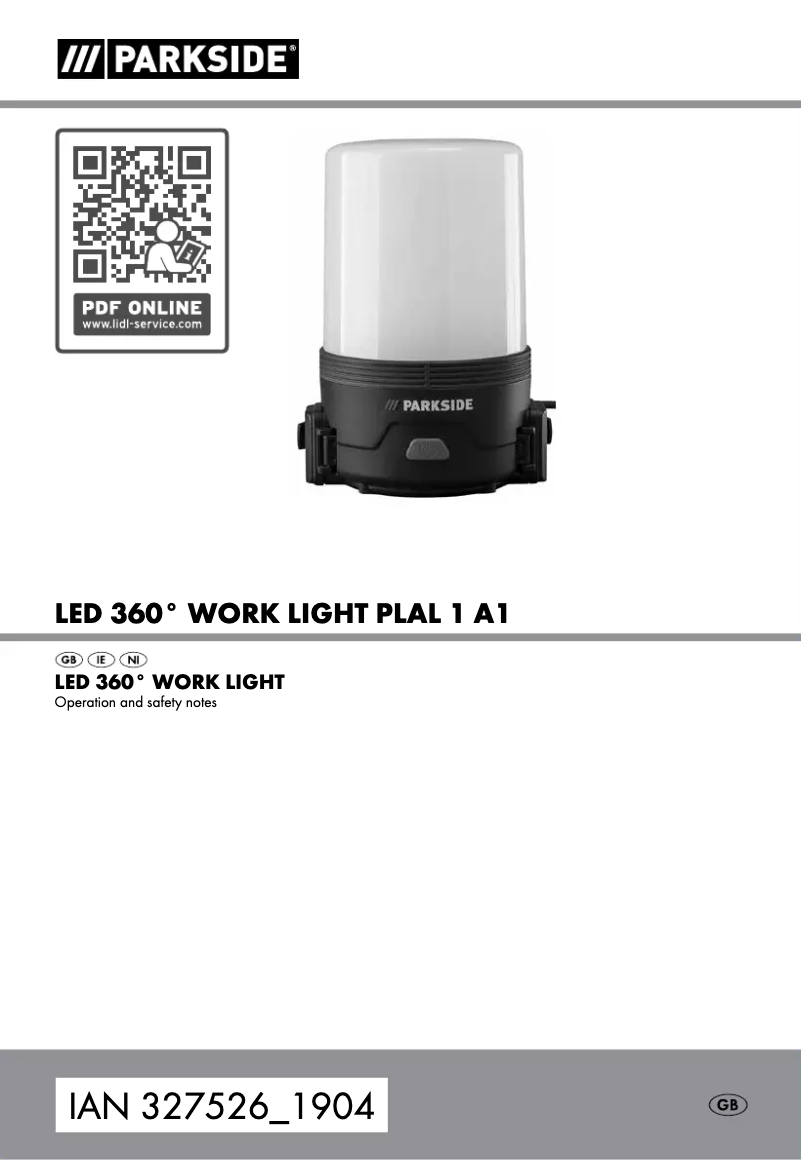 Image de la première page du manuel de l'appareil PLAL 1 A1