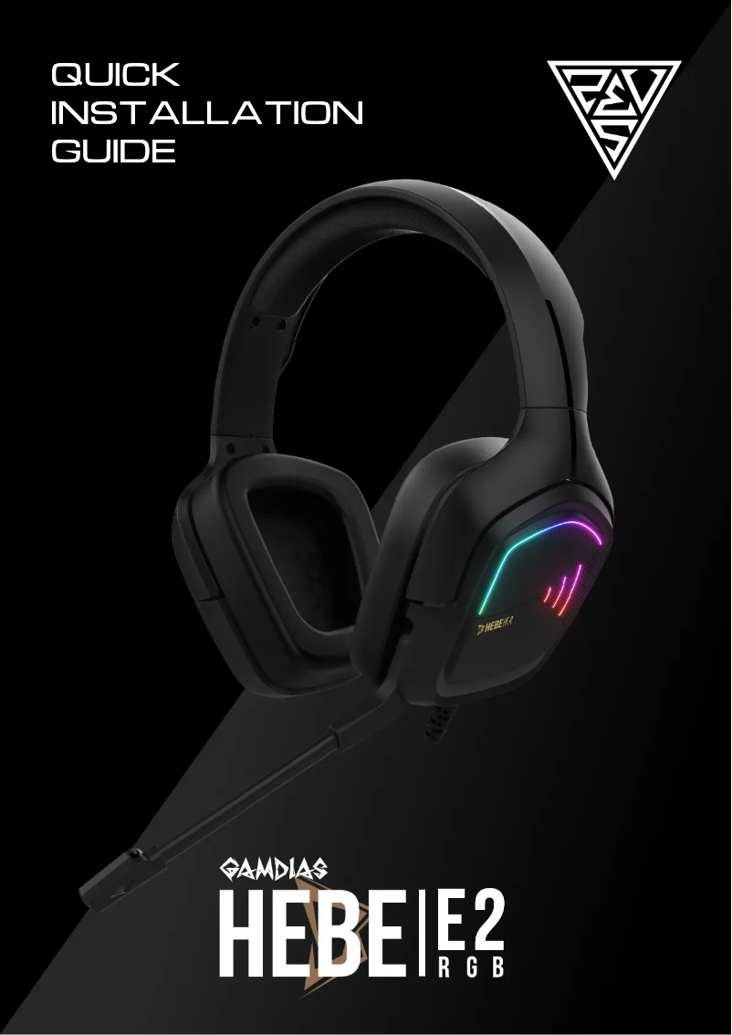Page 1 de la notice Manuel utilisateur Gamdias HEBE E2