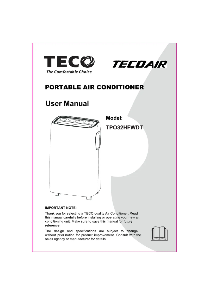 Page n°1 - Manuel utilisateur Teco TPO32HFWDT