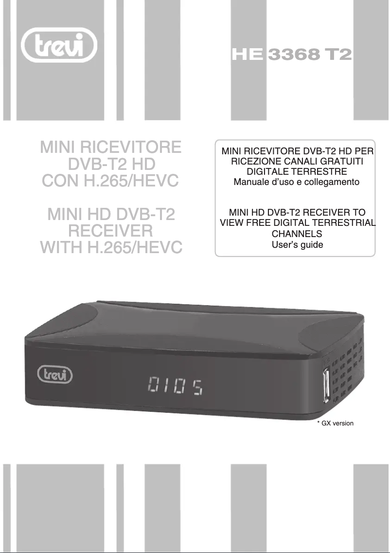 Image de la première page du manuel de l'appareil HE 3368 T2