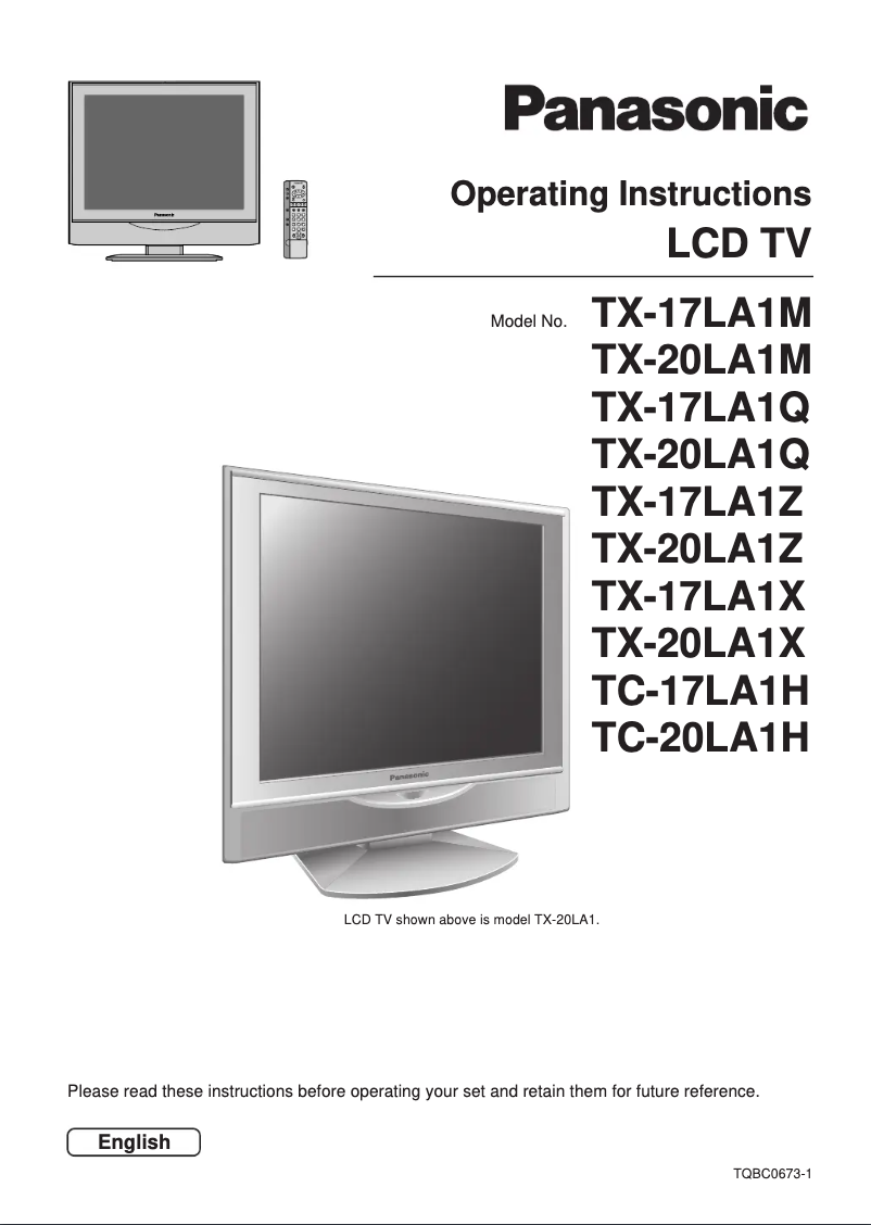Imagen de la primera página del manual del dispositivo TC-17LA1H