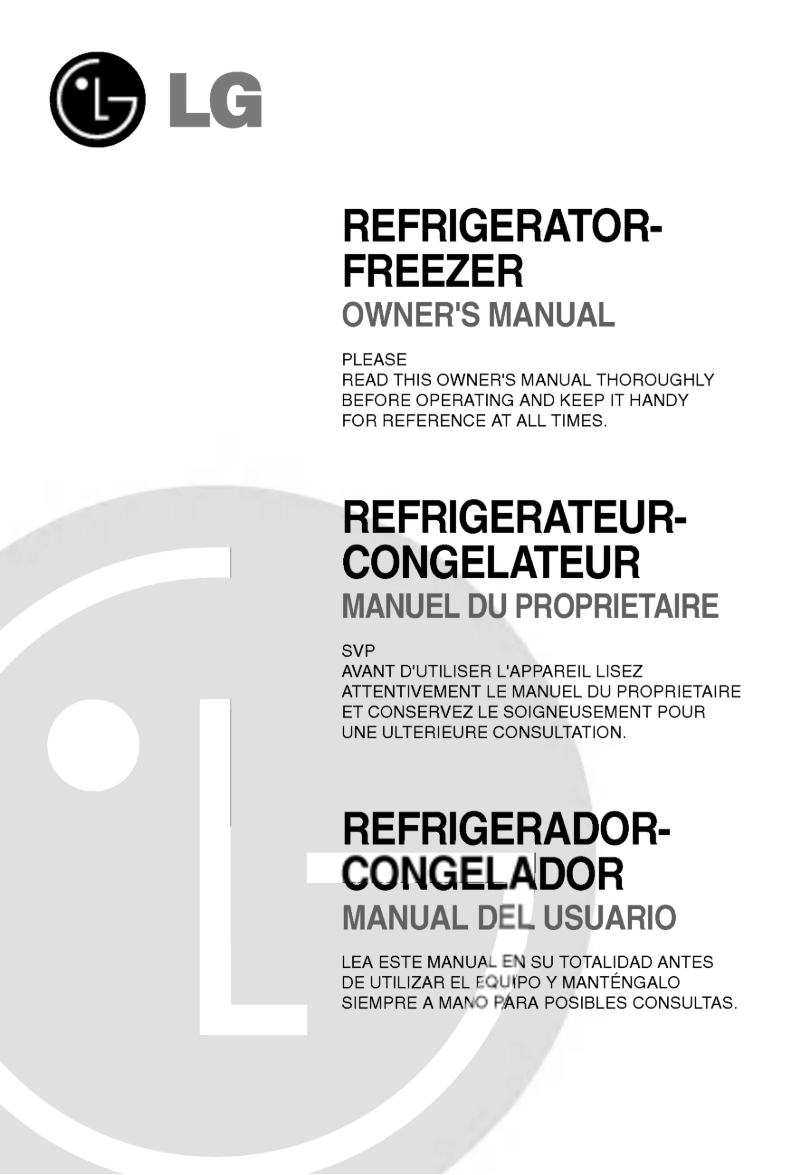 Page 1 de la notice Manuel utilisateur LG GR-652QTP