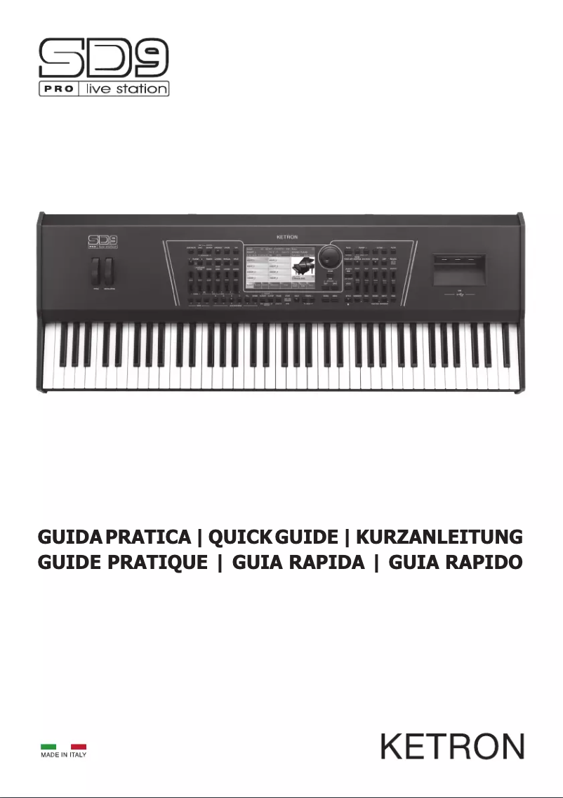 Page 1 de la notice Manuel utilisateur Ketron SD9