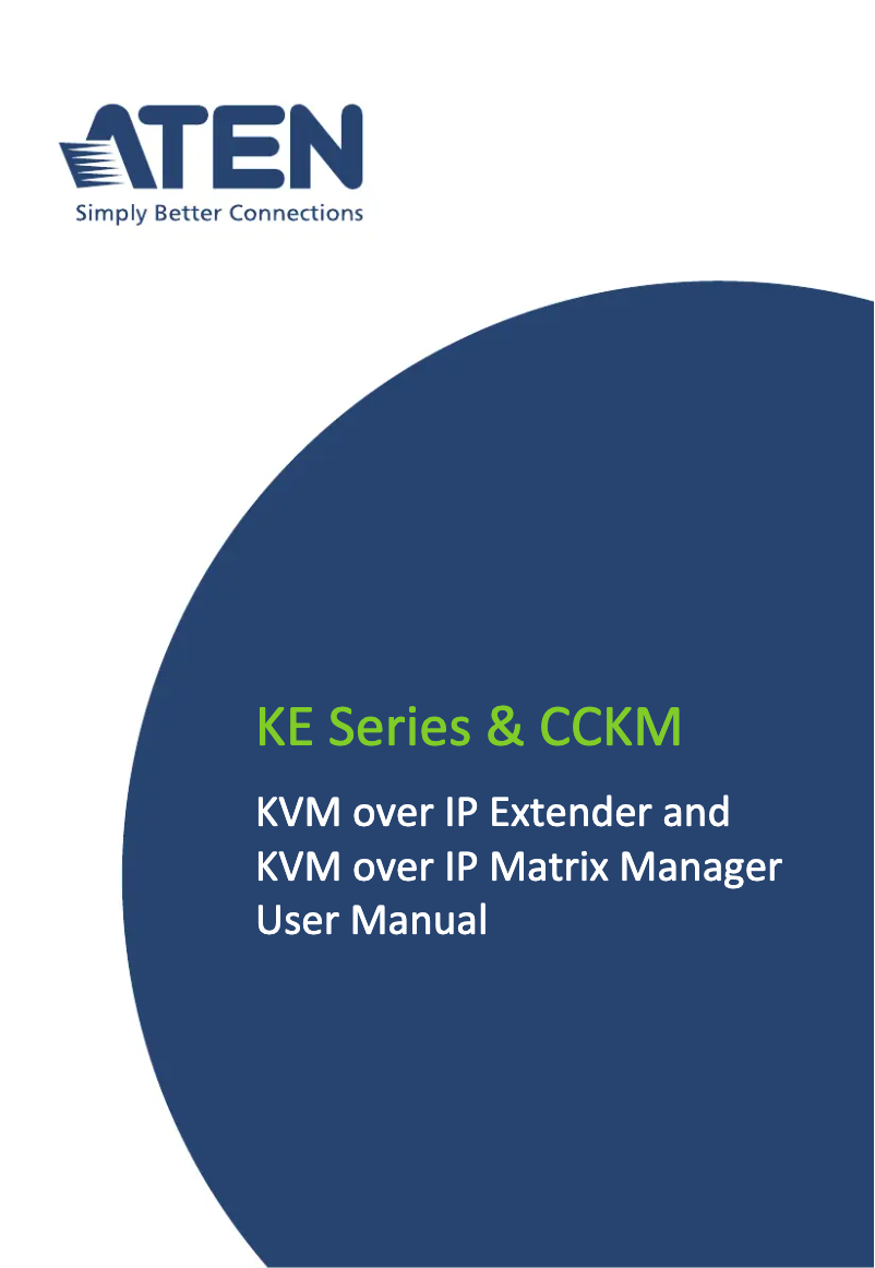 Page 1 de la notice Manuel utilisateur ATen KE6922T