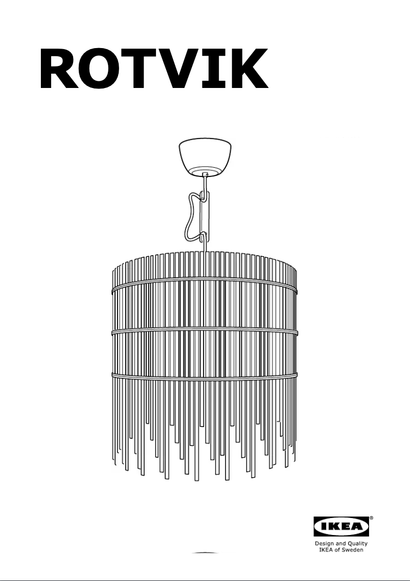 Image de la première page du manuel de l'appareil ROTVIK (Ceiling)