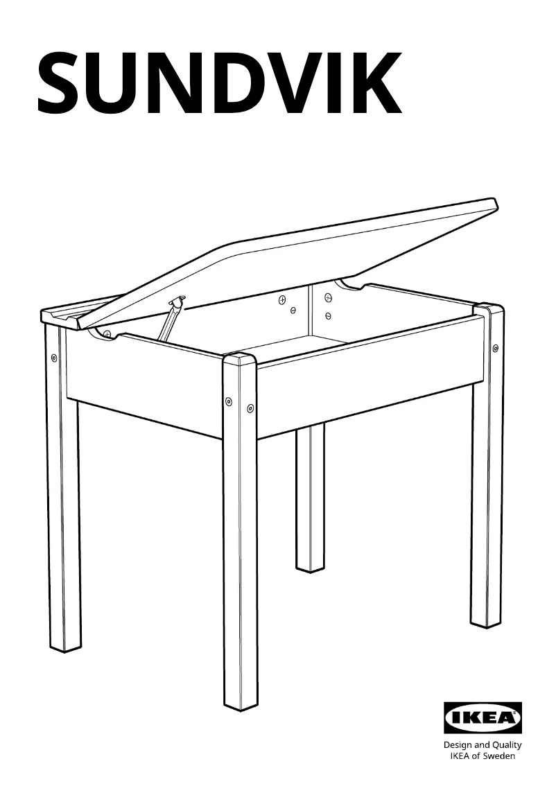 Page 1 de la notice Manuel utilisateur Ikea SUNDVIK 703.883.14