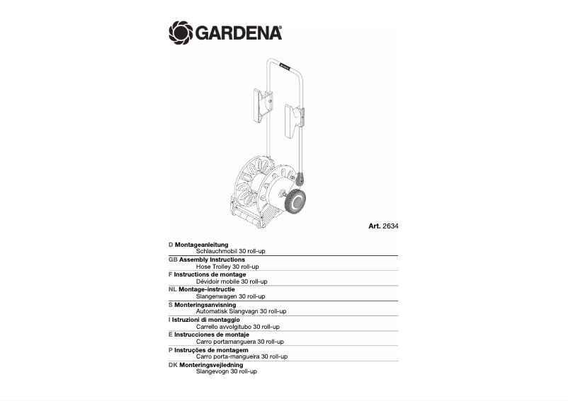 Page 1 de la notice Manuel utilisateur Gardena 2634
