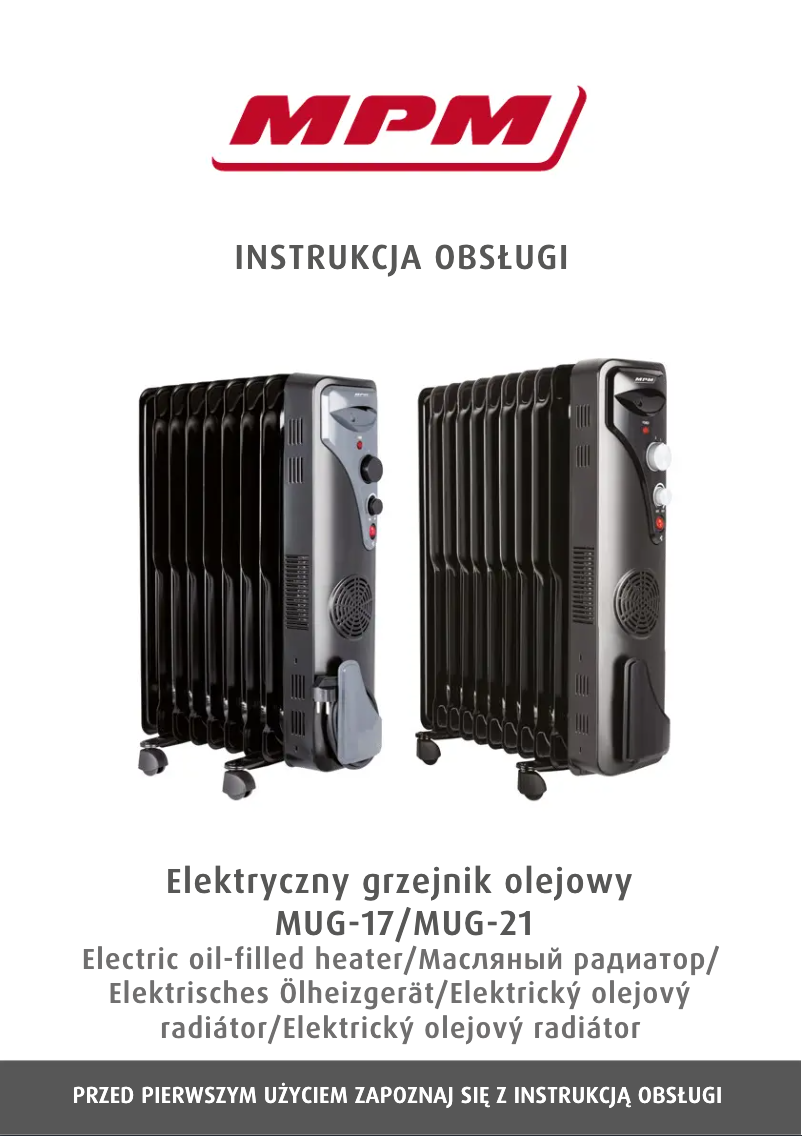 Image de la première page du manuel de l'appareil MUG-21