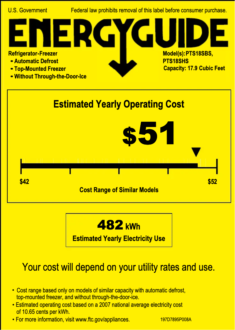 First page image of the manual for PTS18SHSSS