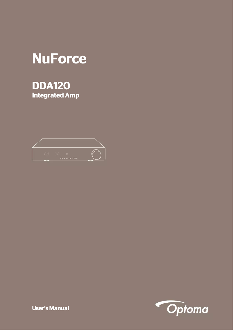 Page 1 de la notice Manuel utilisateur NuForce DDA120