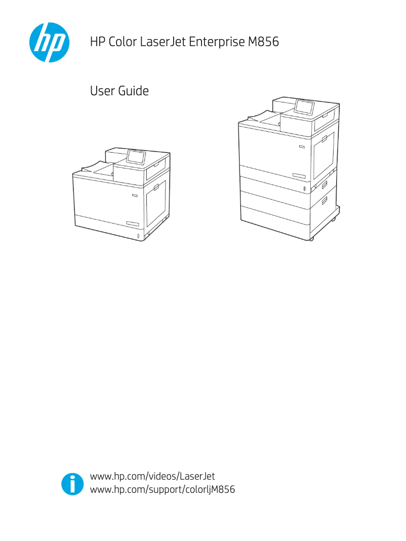 Page 1 de la notice Manuel utilisateur HP Color LaserJet Enterprise M856x