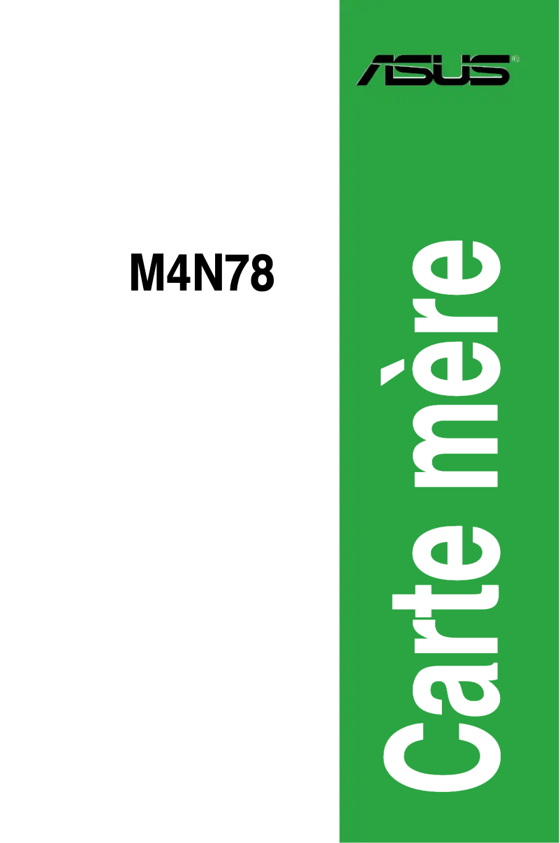 Page 1 de la notice Manuel utilisateur Asus M4N78