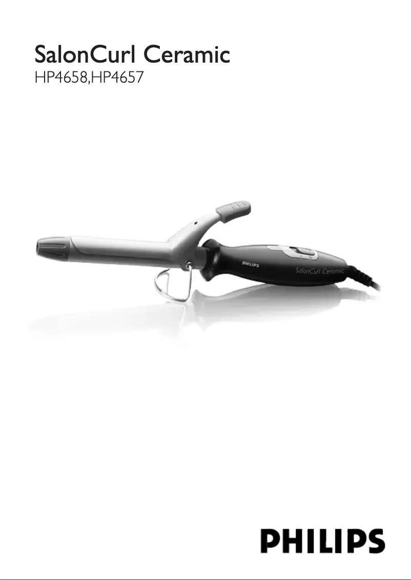 Image de la première page du manuel de l'appareil SalonCurl Essential HP4657