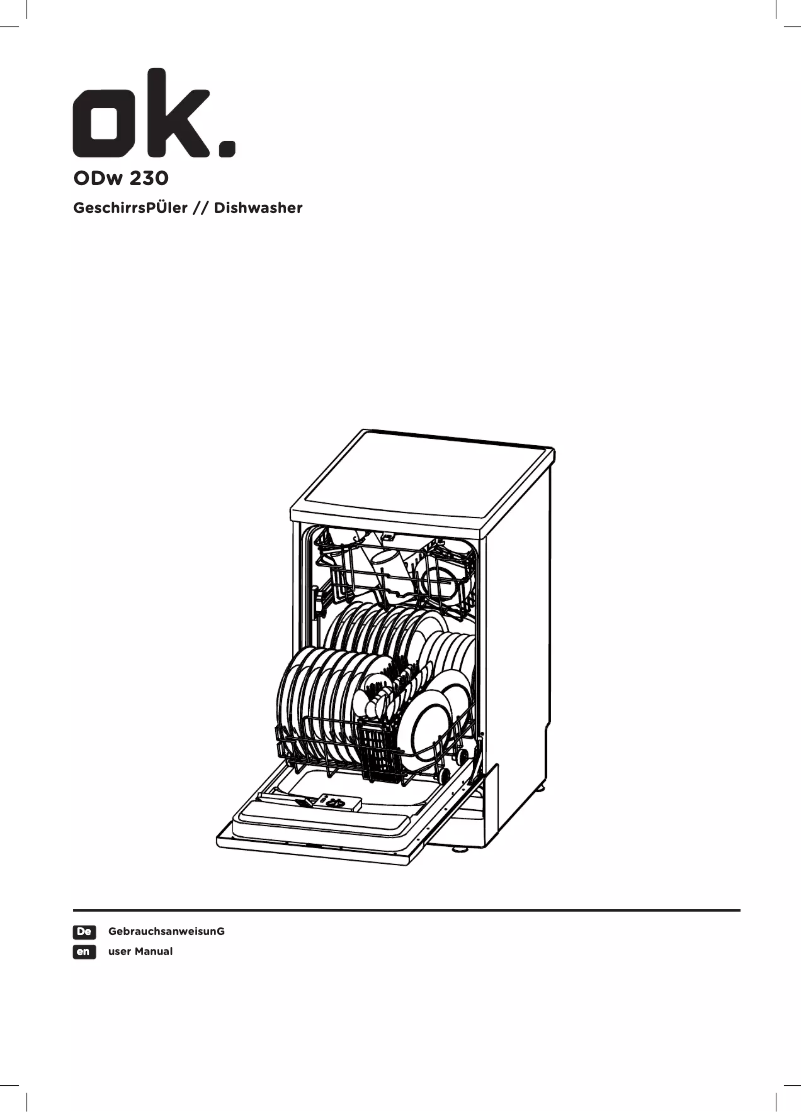 Image de la première page du manuel de l'appareil ODW 230