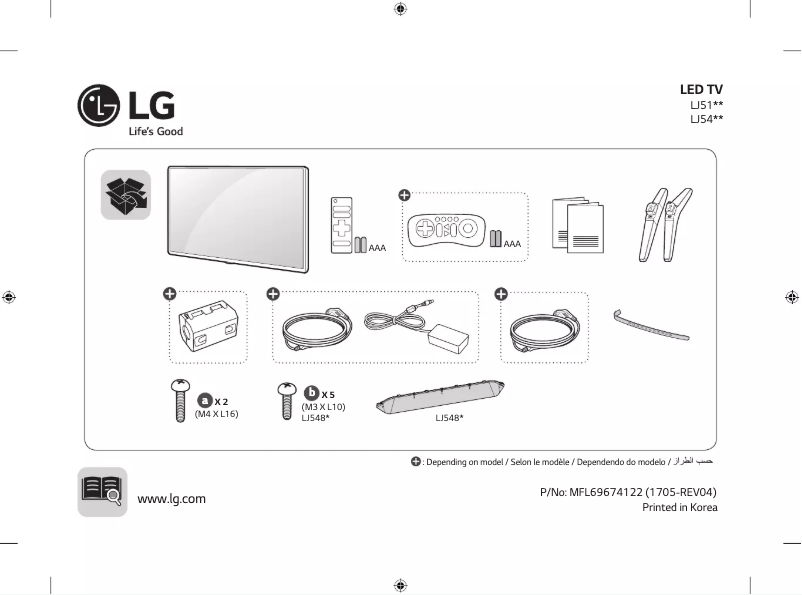 Página 1 del manual Manual de usuario LG 32LJ510U TV