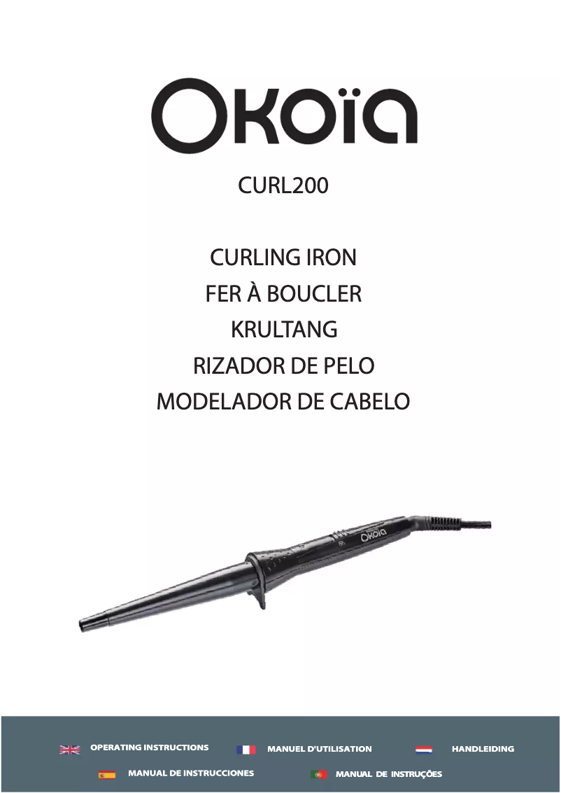 Page 1 de la notice Manuel utilisateur OKOIA CURL200