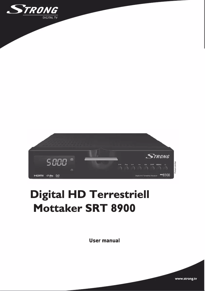 Page 1 de la notice Manuel utilisateur Strong SRT 8900