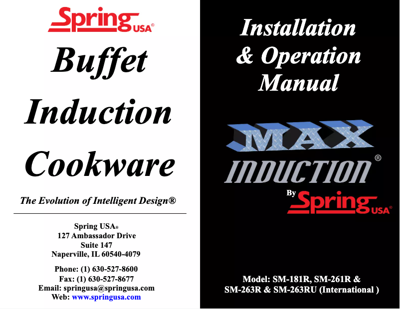 Page 1 de la notice Manuel utilisateur Spring USA SM-181R