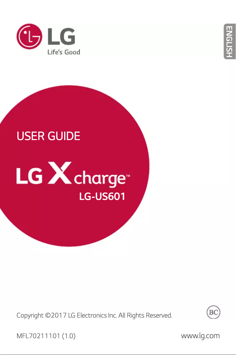 Page n°1 - Manuel utilisateur LG X Charge