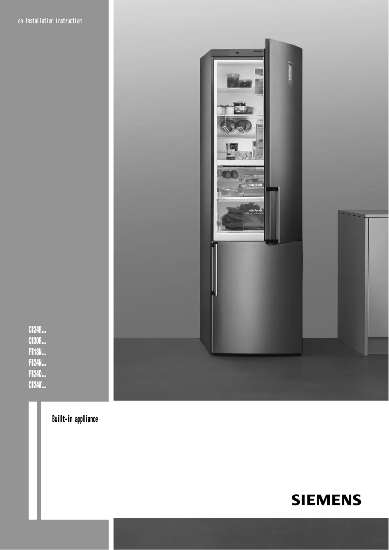 Page n°1 - Guide d'installation Siemens CI24RP01