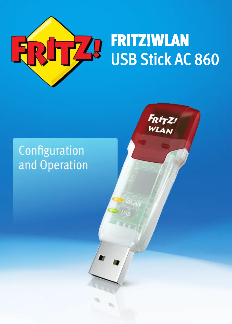 Page 1 de la notice Manuel utilisateur AVM FRITZ!WLAN USB Stick AC 860
