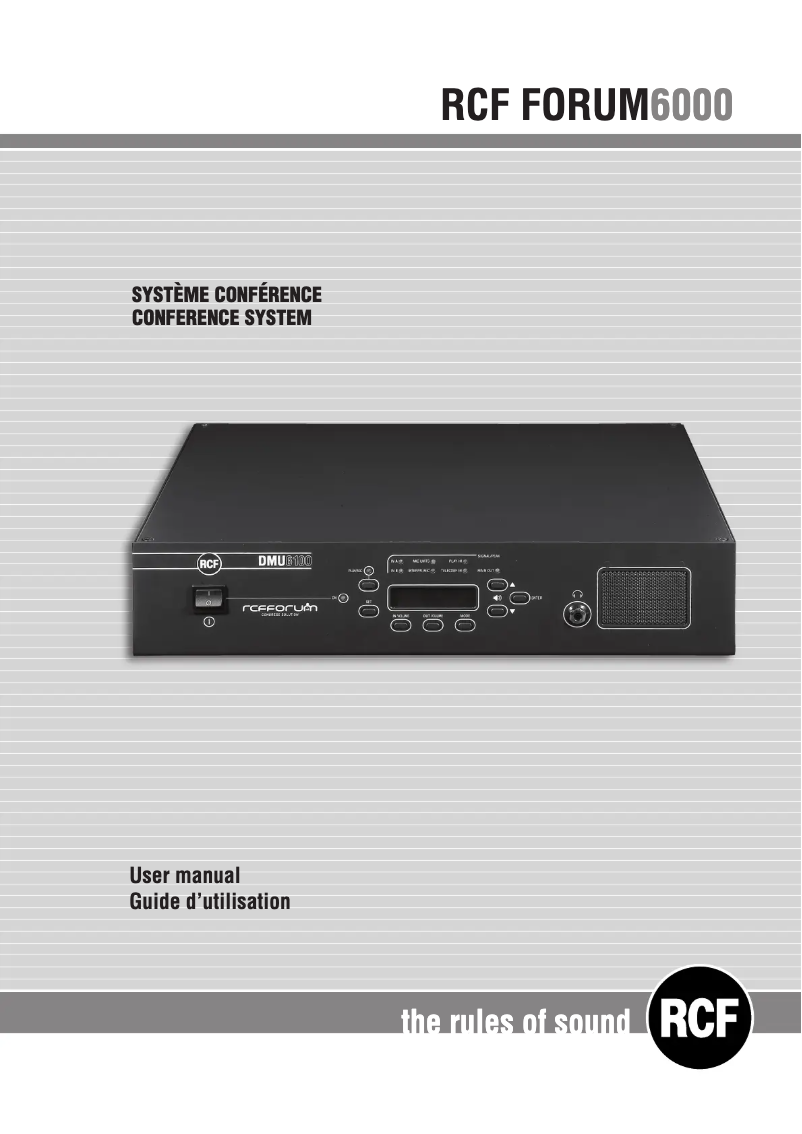 Image de la première page du manuel de l'appareil DMU 6100